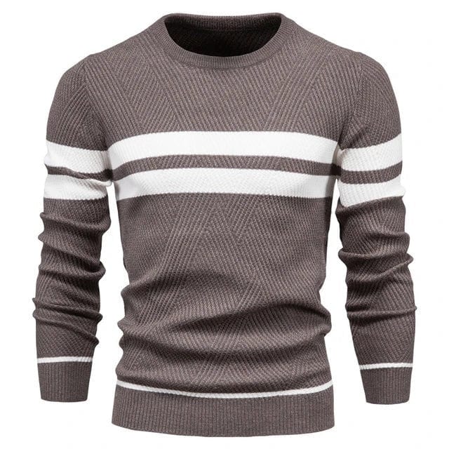 Jersey De Punto A Rayas Para | Mangas Largas