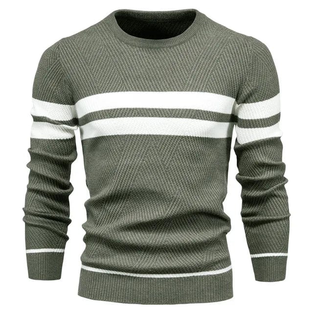Jersey De Punto A Rayas Para | Mangas Largas