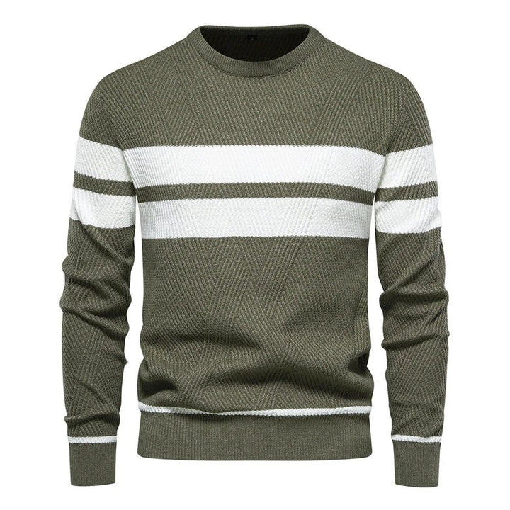 Jersey De Punto A Rayas Para | Mangas Largas
