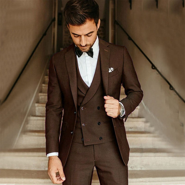 Traje Formal De Tres Piezas Para Hombre Para Invitados A Bodas | Moderno