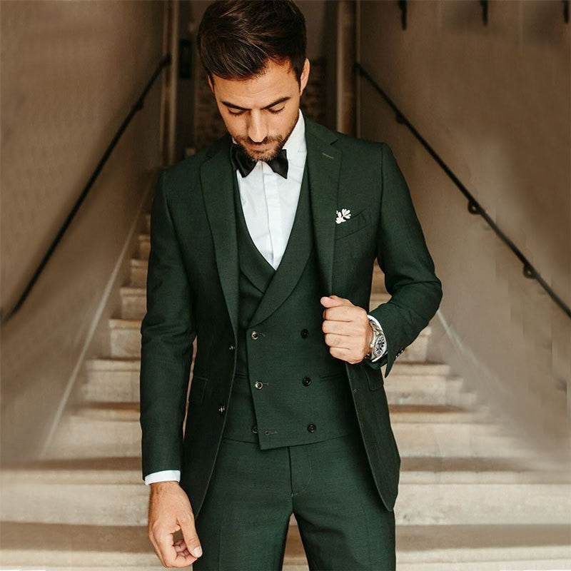 Traje Formal De Tres Piezas Para Hombre Para Invitados A Bodas | Moderno