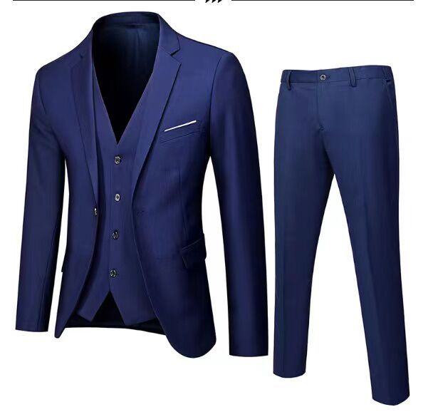 Traje Clásico Moderno De Tres Piezas Y Corte Ajustado Para Invitados A Bodas | Formales