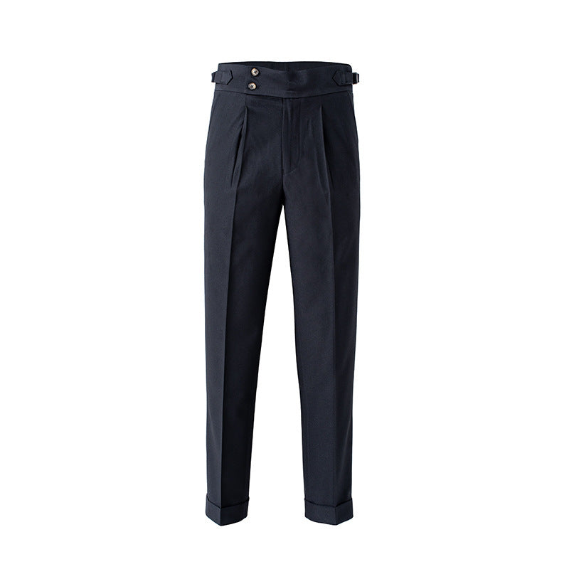 Pantalones Formales De Cintura Alta Para Hombre | Cómodo