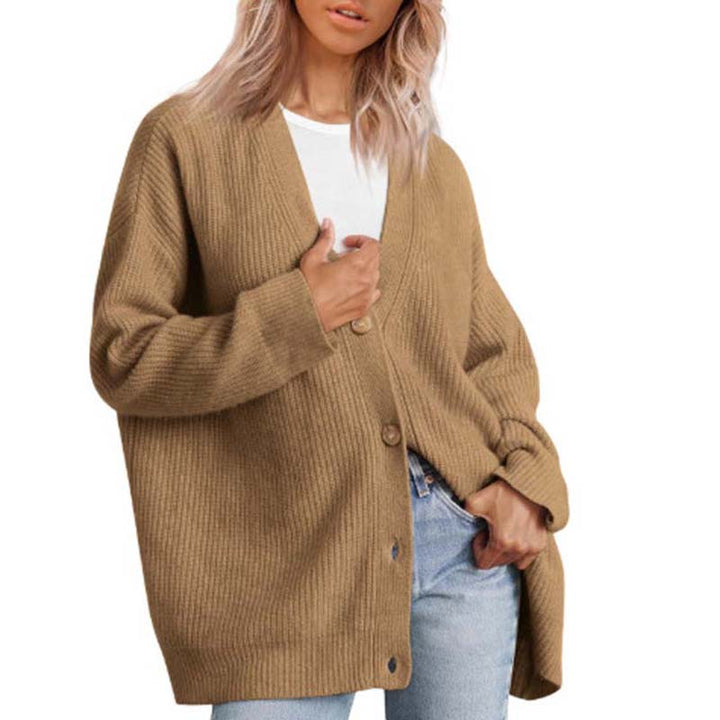 Cardigan De Punto Con Textura Para Mujer | Abotonado