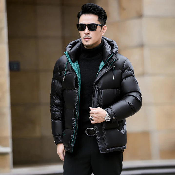 Chaqueta Cálida De Manga Larga Con Cremallera Para Hombre | Invierno