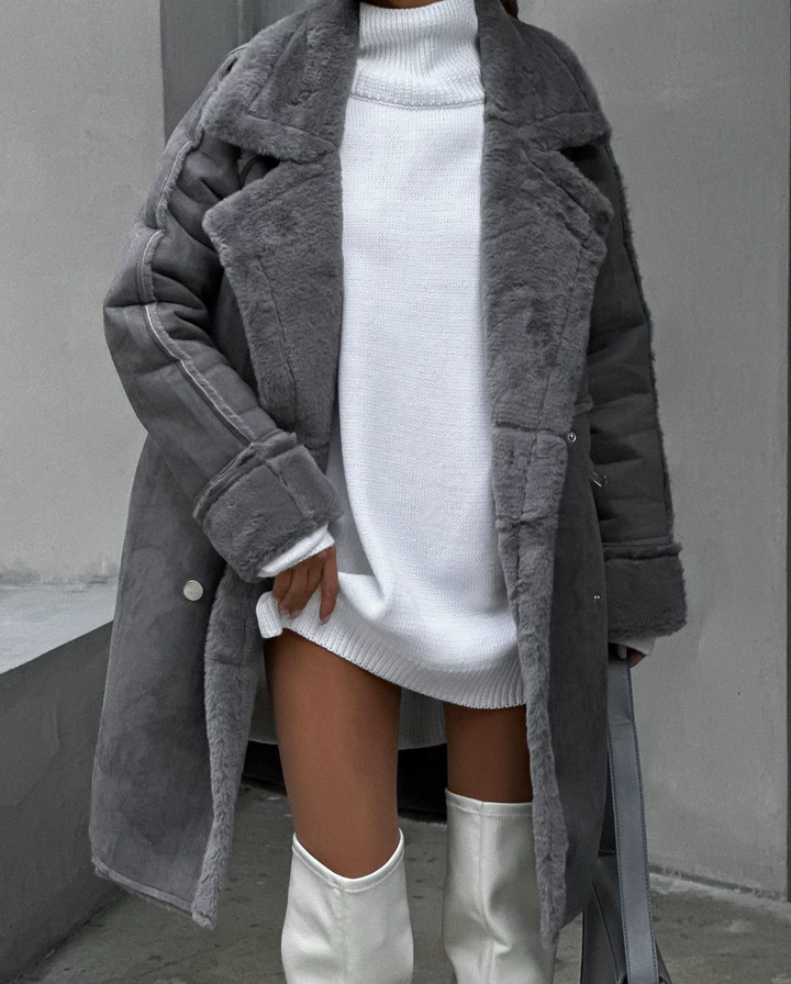 Gabardina Larga Y Cálida Para Mujer | Invierno