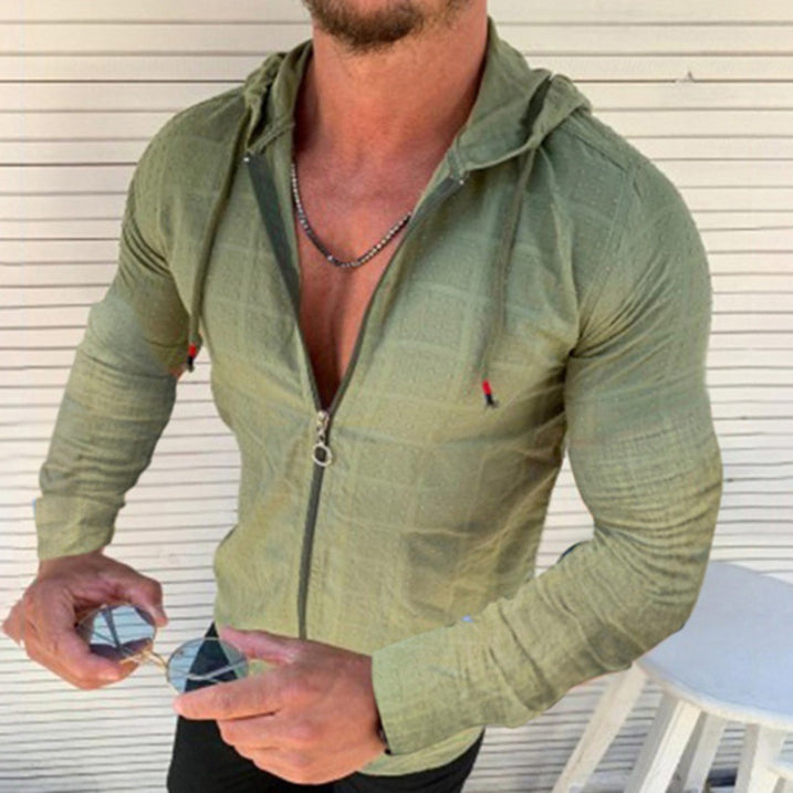 Sudadera Con Cremallera De Un Cuarto Para Hombre | Mangas Largas