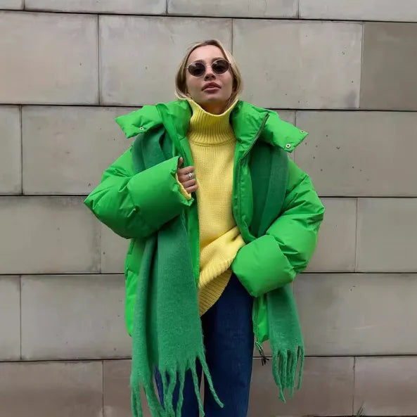 Chaqueta De Invierno Con Capucha Para Mujer | Abrigada