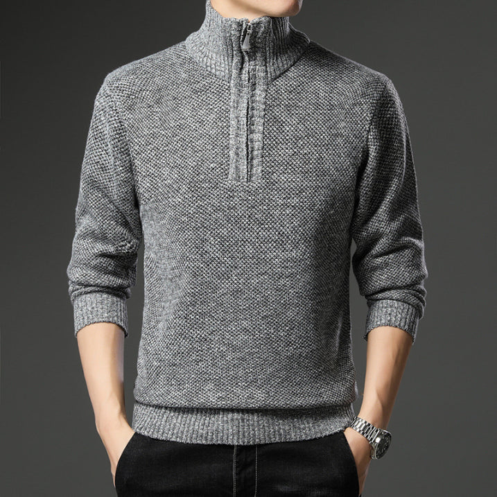 Men's Quarter-Zip Turtleneck Sweater | Knit