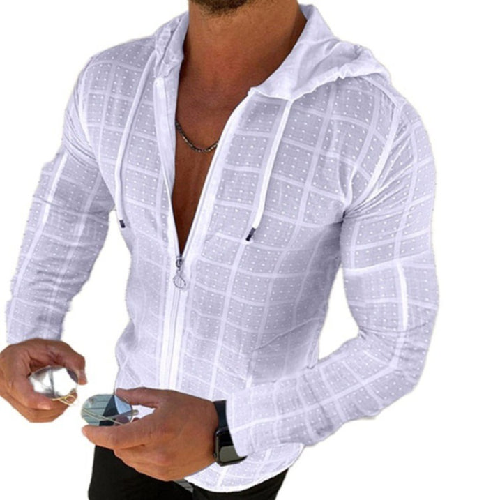 Sudadera Con Cremallera De Un Cuarto Para Hombre | Mangas Largas