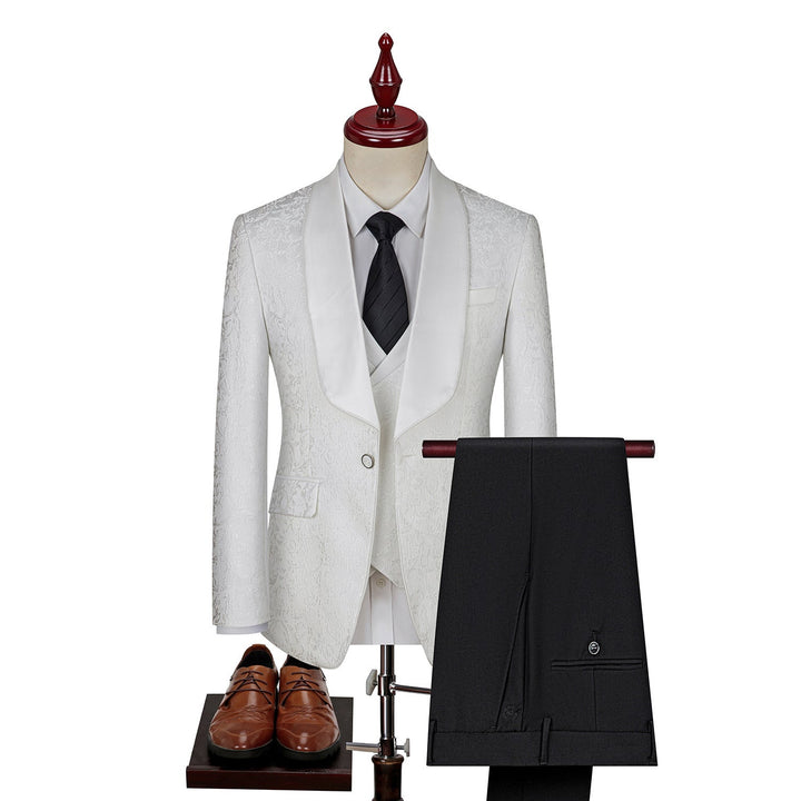 Traje Para Invitado De Boda De Tres Piezas Estampado Para Hombre | Formal