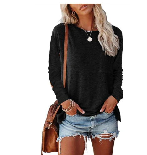 Sudadera Extragrande De Manga Larga Para Mujer | Cuello Redondo