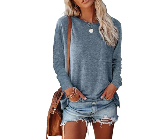 Sudadera Extragrande De Manga Larga Para Mujer | Cuello Redondo
