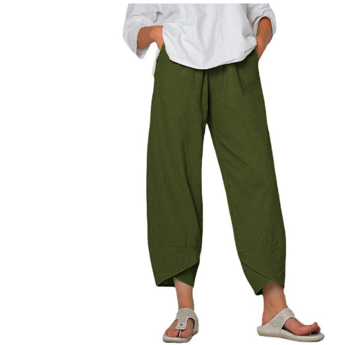 Pantalones Cómodos De Corte Holgado Para Mujer | Pernera Ancha