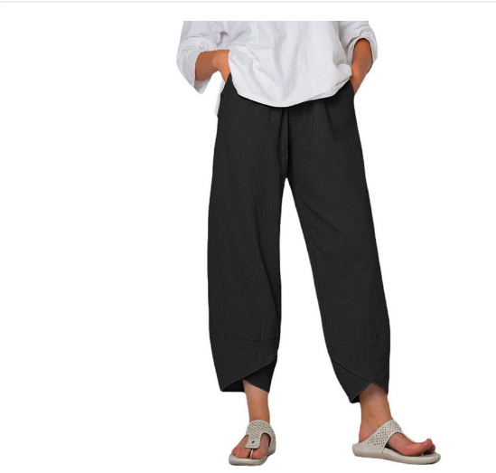 Pantalones Cómodos De Corte Holgado Para Mujer | Pernera Ancha