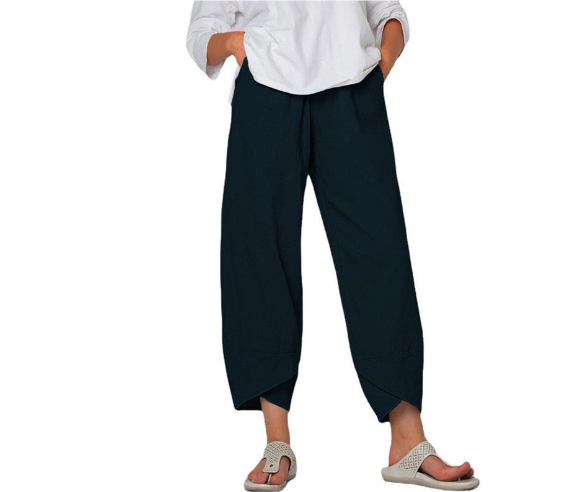 Pantalones Cómodos De Corte Holgado Para Mujer | Pernera Ancha