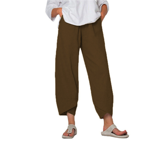 Pantalones Cómodos De Corte Holgado Para Mujer | Pernera Ancha