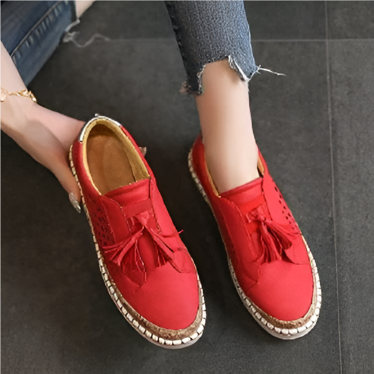 Zapatos Casuales Sin Cordones Para Mujer | Borlas