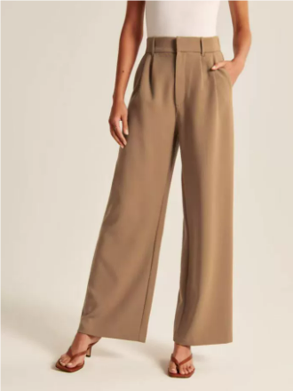 Pantalones Anchos De Cintura Alta Para Mujer | Informales