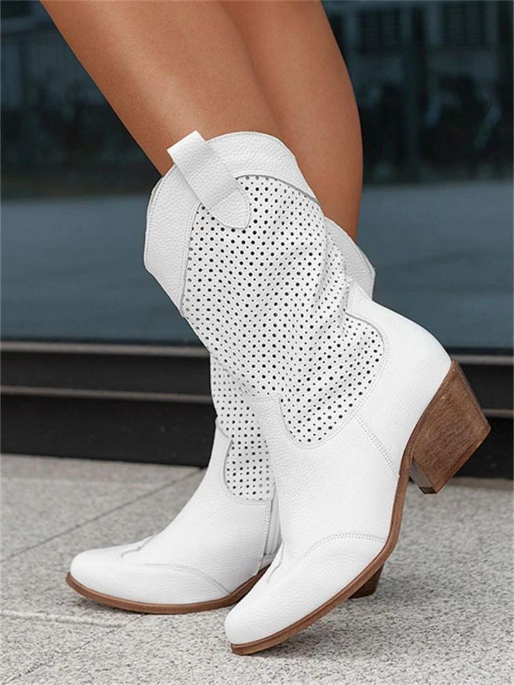 Botas Vaqueras Clásicas Para Mujer | Sin Cordones