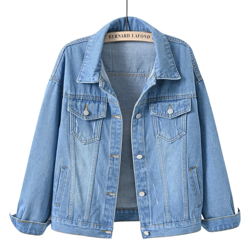 Chaqueta Corta Con Botones Para Mujer | Bolsillo En El Pecho