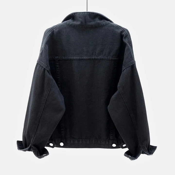 Chaqueta Corta Con Botones Para Mujer | Bolsillo En El Pecho