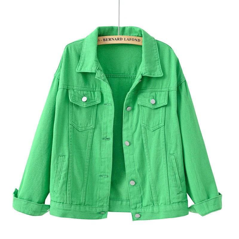 Chaqueta Corta Con Botones Para Mujer | Bolsillo En El Pecho