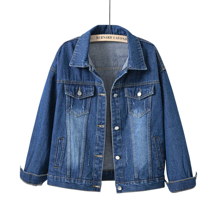 Chaqueta Corta Con Botones Para Mujer | Bolsillo En El Pecho