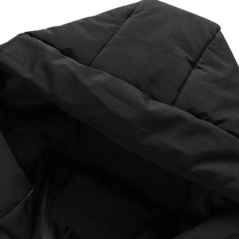 Chaqueta De Invierno Para Hombre Con Bolsillo Con Cremallera | Mangas Largas