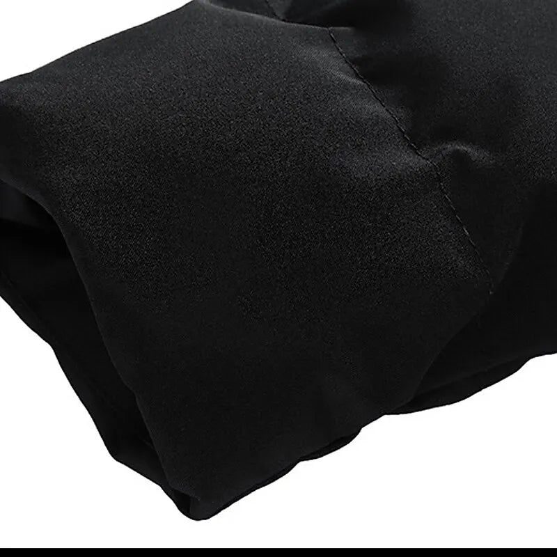 Chaqueta De Invierno Para Hombre Con Bolsillo Con Cremallera | Mangas Largas