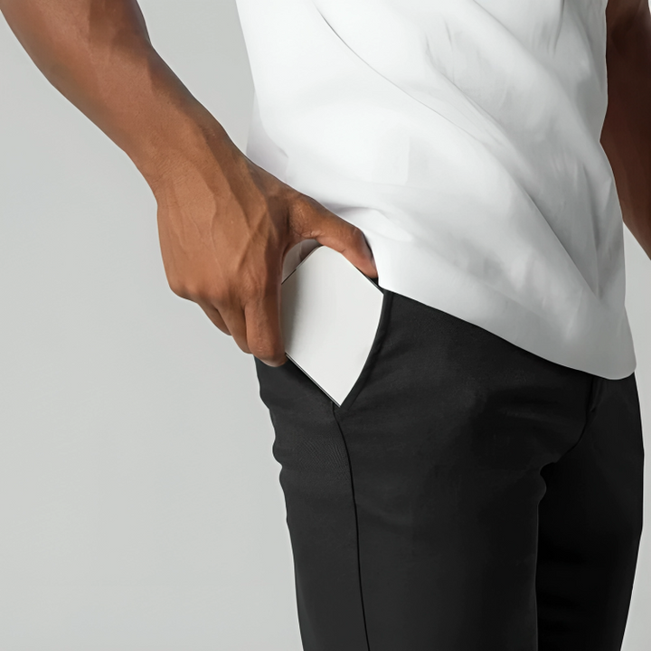 Pantalones Tobilleros Informal Corte Ajustado Para Hombre | Moderno
