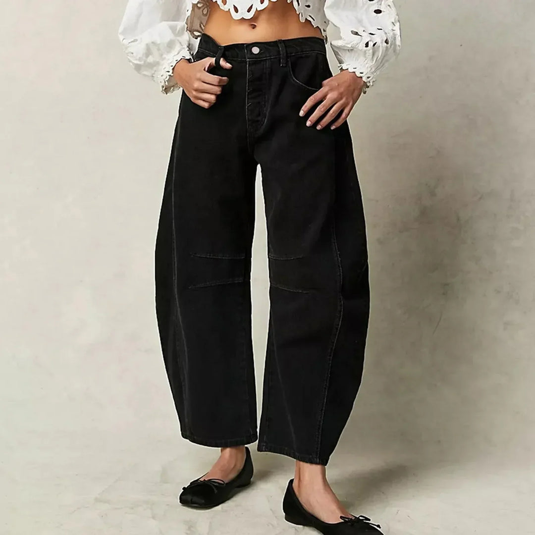 Pantalones De Mujer De Pierna Ancha Y Cintura Alta | Informales