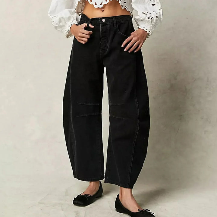 Pantalones De Mujer De Pierna Ancha Y Cintura Alta | Informales