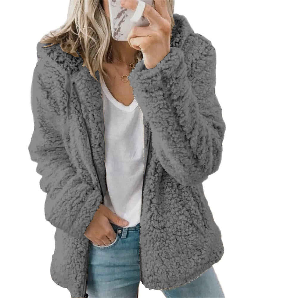 Chaqueta Informal Con Capucha Para Mujer | Cálida