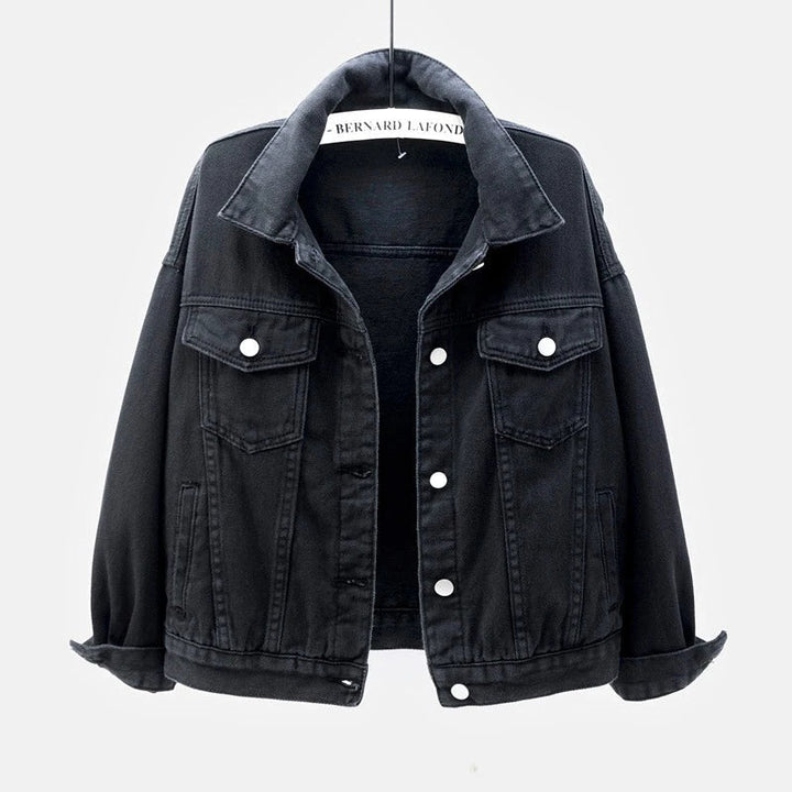 Chaqueta Corta Con Botones Para Mujer | Bolsillo En El Pecho