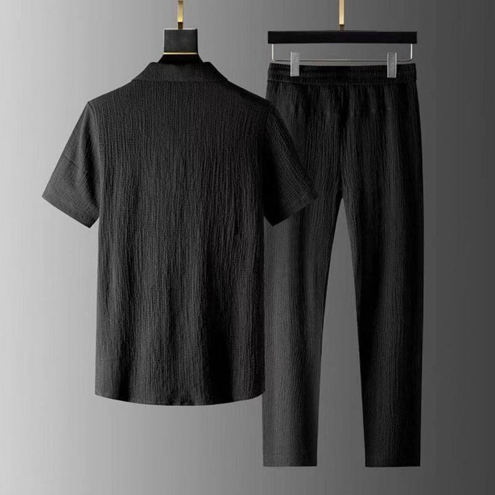 Conjunto Informal Cómodo De 2 Piezas Para Hombre | Elegante