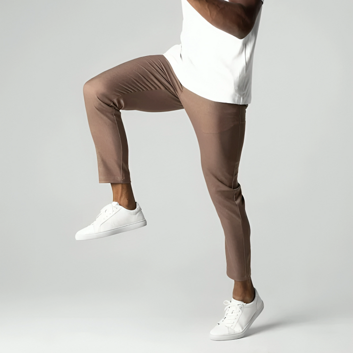 Pantalones Tobilleros Informal Corte Ajustado Para Hombre | Moderno
