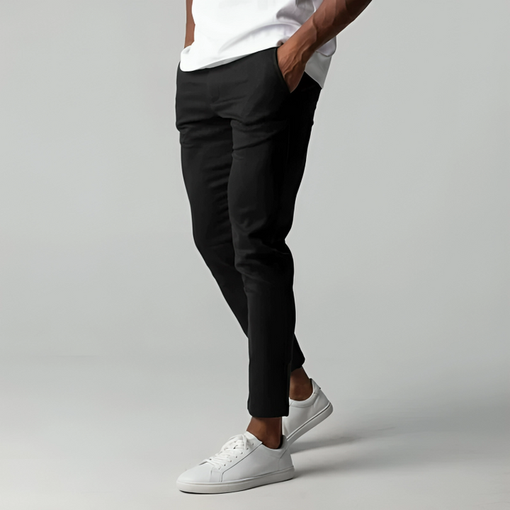 Pantalones Tobilleros Informal Corte Ajustado Para Hombre | Moderno