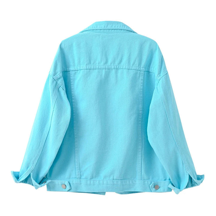 Chaqueta Corta Con Botones Para Mujer | Bolsillo En El Pecho