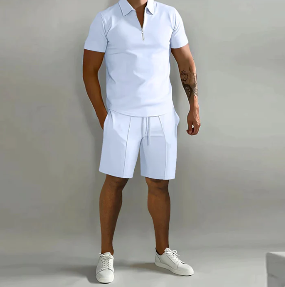 Conjunto Informal De Verano De 2 Piezas Para Hombre | Cómodo