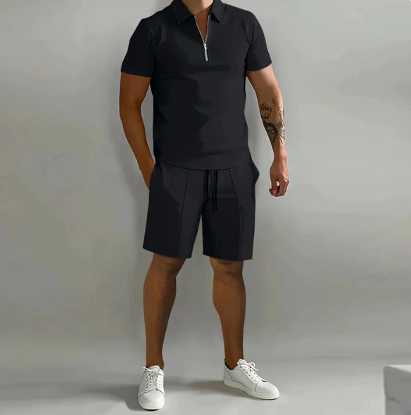 Conjunto Informal De Verano De 2 Piezas Para Hombre | Cómodo