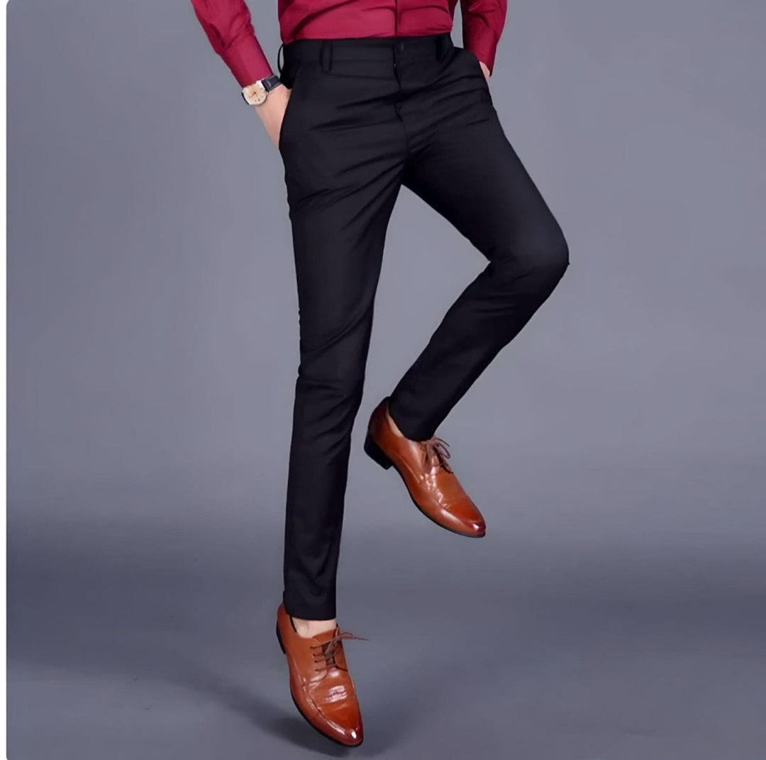 Pantalones De Negocios Elásticos Para Hombre | Corte Ajustado