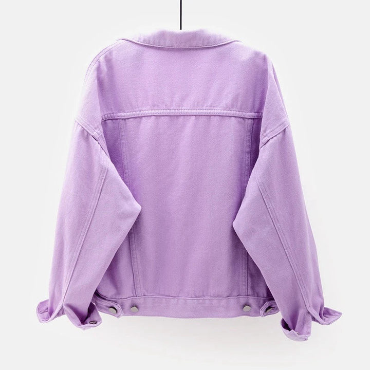 Chaqueta Corta Con Botones Para Mujer | Bolsillo En El Pecho