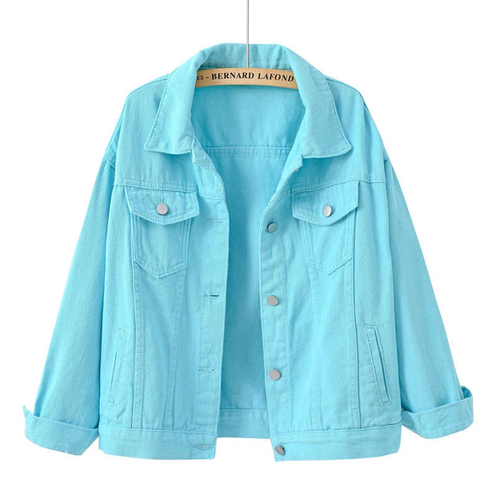 Chaqueta Corta Con Botones Para Mujer | Bolsillo En El Pecho