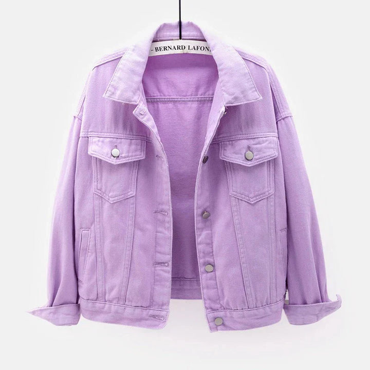 Chaqueta Corta Con Botones Para Mujer | Bolsillo En El Pecho