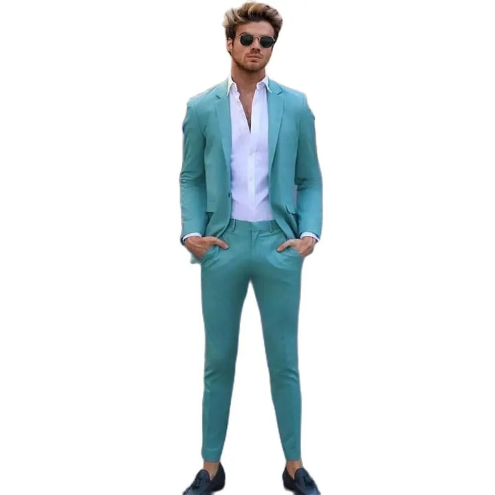 Traje Para Invitado De Boda De Dos Piezas Para Hombre | Corte Ajustado