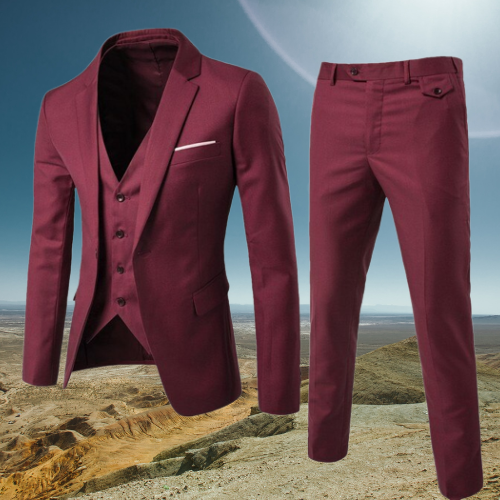 Traje Para Invitado De Boda Clásico Moderno Para Hombre | Tres Piezas