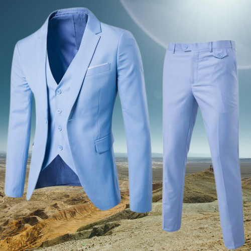 Traje Para Invitado De Boda Clásico Moderno Para Hombre | Tres Piezas