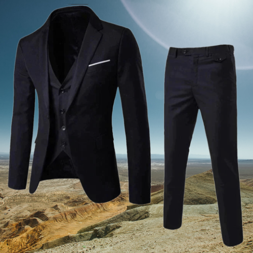 Traje Para Invitado De Boda Clásico Moderno Para Hombre | Tres Piezas
