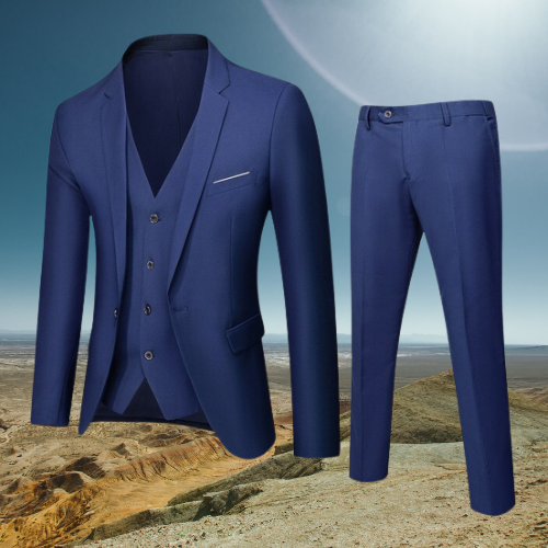 Traje Para Invitado De Boda Clásico Moderno Para Hombre | Tres Piezas